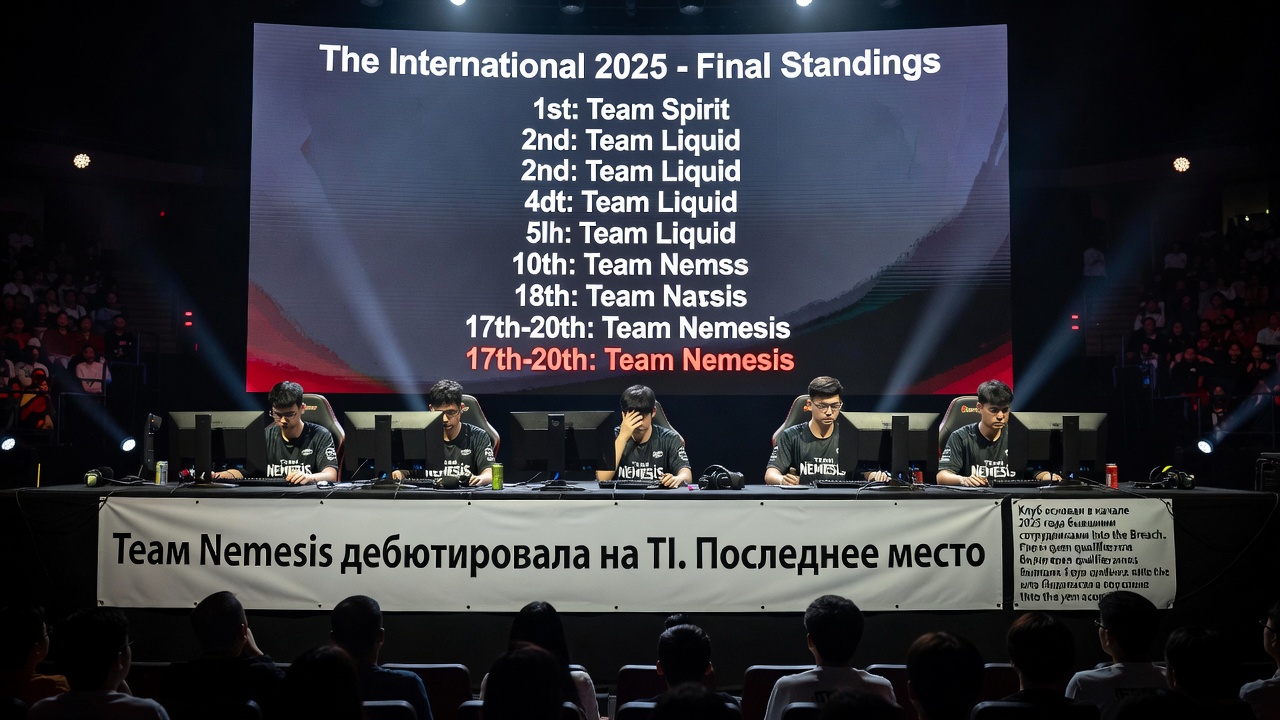 Team Nemesis дебютировала на TI. Последнее место