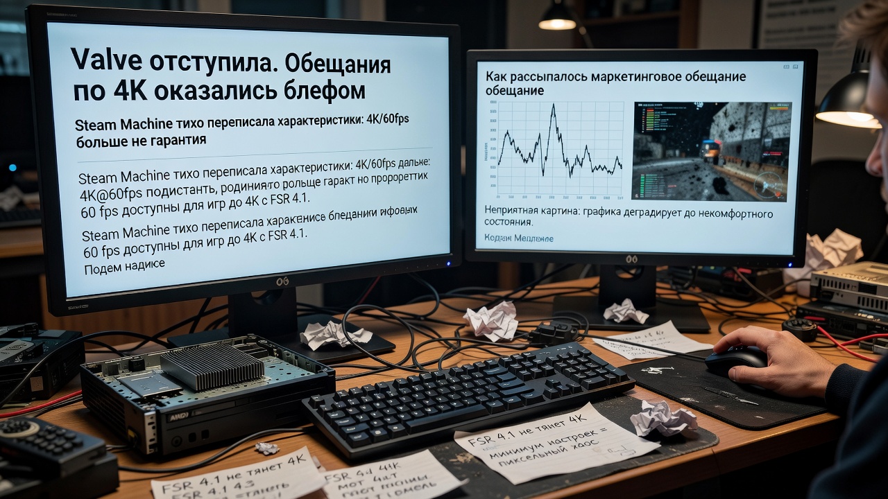 Valve отступила. Обещания по 4K оказались блефом