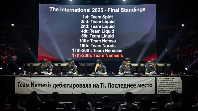 Team Nemesis дебютировала на TI. Последнее место